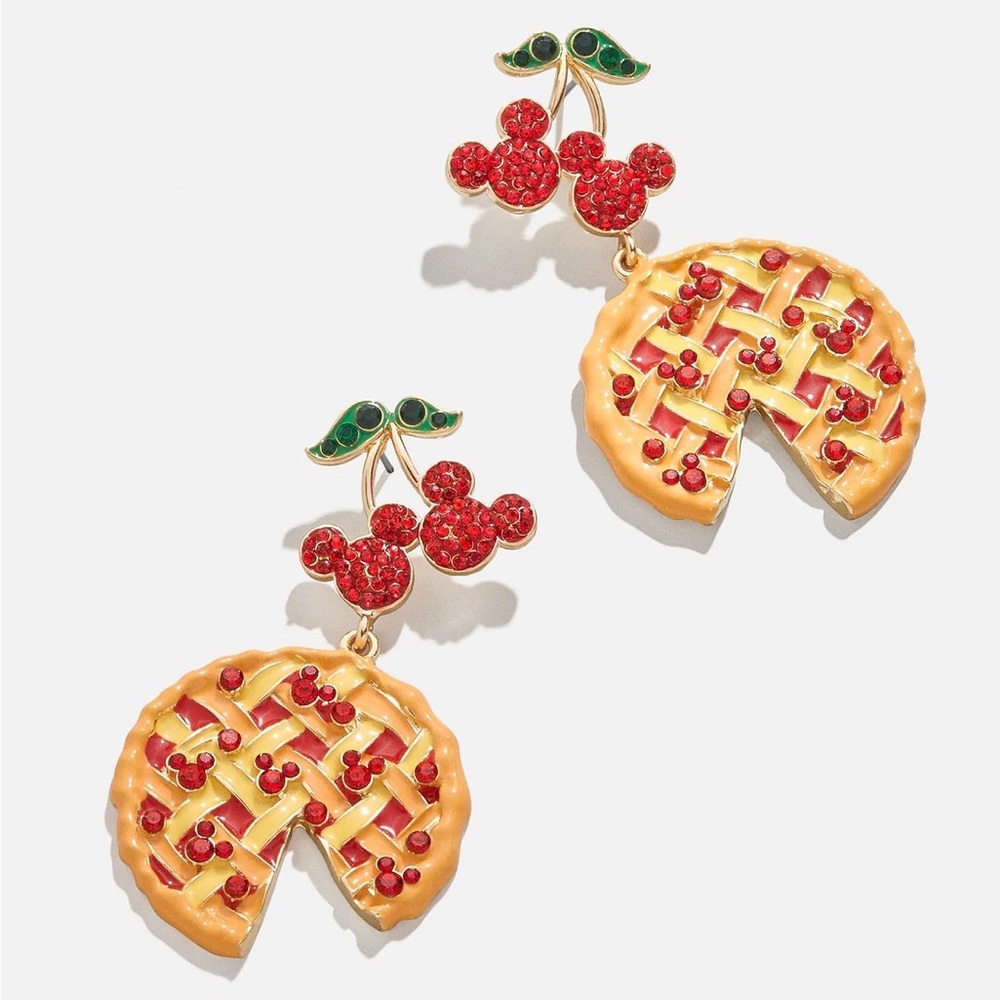 Disney nwt Mickey Mouse Cherry Pie Earrings